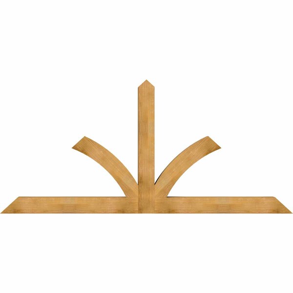 Ekena Millwork Richland Rough Sawn Timber Gable Bracket, Western Red Cedar, 108"W x 49"H x 6"D x 6"F, 11/12 Pitch GBW108X49X0606RIC00RWR - main